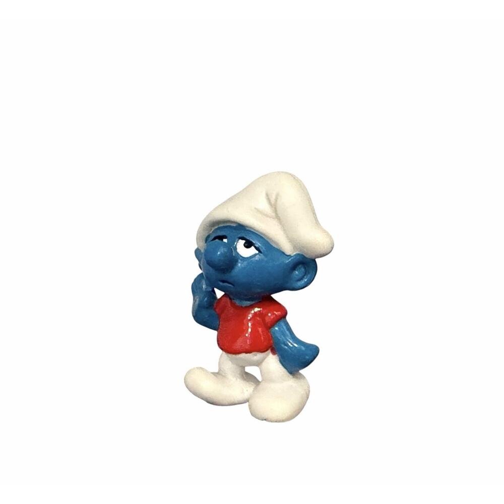 Smurfs 20402 Slouchy Smurf Smurfling Rare Vintage Figure Peyo PVC Toy Figurine - Picture 4 of 7